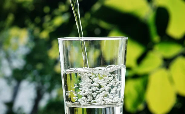 Drinking water from rainwater harvesting treatment systems with UV.